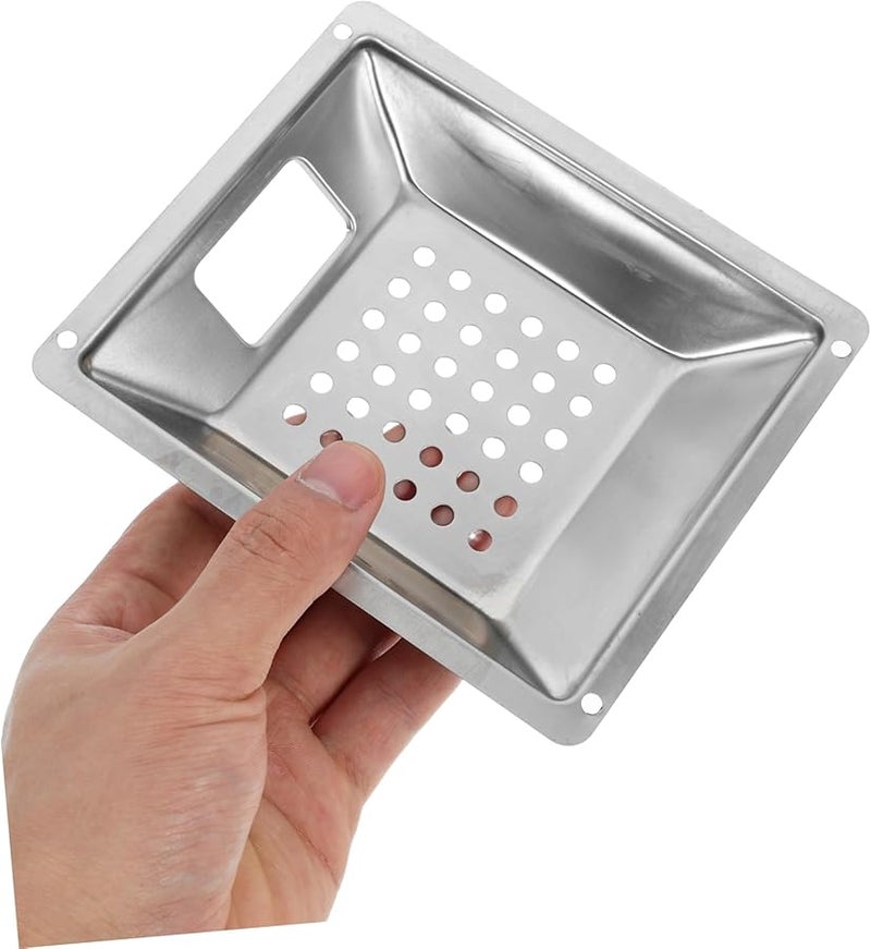 مطفأة سجائر خارجية من الفولاذ المقاوم للصدأ مع غطاء إطفاء 14×12×2.5 سم سهلة التركيب - Image 4